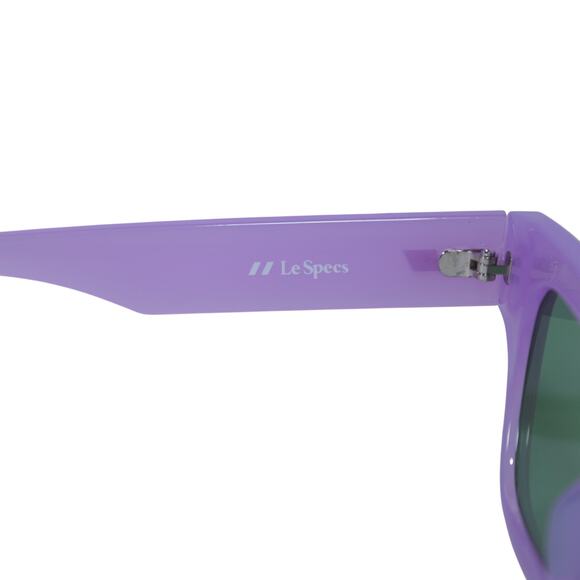 Le Specs HANKERING Cat Eye Rectangle Sunglasses - Purple / Emerald - NWT - Picture 6 of 9